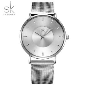 【送料無料】腕時計　レディースクォーツshengke simple women watches ladies wristwatch ultra thin quartz watch woman