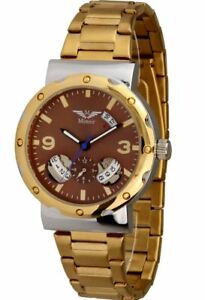 【送料無料】腕時計　ゴールドブラウンメンズウォッチモデルneu minoir uhren modell cergy goldbraun automatikuhr herrenuhr