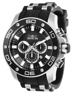【送料無料】腕時計　メンズプロダイバークロノスチールシリコーンストラップウォッチinvicta 26084 mens pro diver chrono steel amp; silicone strap watch