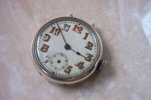 【送料無料】腕時計　シルバーケースサービスa recta silver cased icers trench watch c1918 needs a service