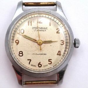 【送料無料】腕時計　ソ＃1950s soviet sportivnie kirovskie windup watch serivced vgc *us seller* 679｜hokushin