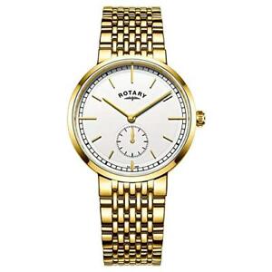【送料無料】腕時計　ロータリーメンズカンタベリーブレスレット￥rotary gb0506202 mens canterbury gold plated bracelet watch rrp 105