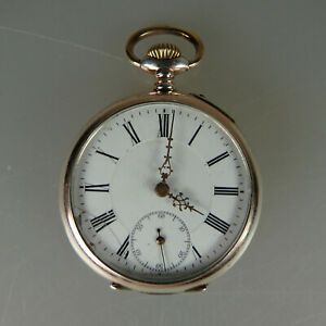 【送料無料】腕時計　ポケットオープンene herrentaschenuhr ariste chatelaine silber um 1900 53477