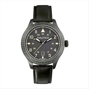 【送料無料】腕時計　カサソロテンポペレorologio solo tempo uomo nautica cassa acciaio pvd nero cinturino pelle a11107｜hokushin