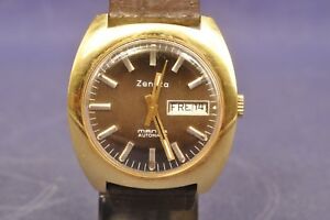 【送料無料】腕時計　ゴールドウォッチzentra manta automatic herren uhr mit tag datum anzeige gold doublee