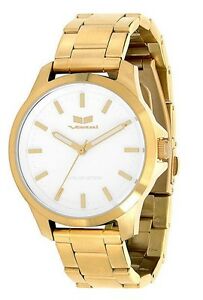 【送料無料】腕時計　ドルゴールドホワイトステンレススチールウォッチ2015 nib vestal heirloom watch 130 gold white brushed stainless steel 21,885円