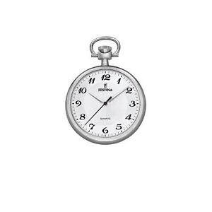 【送料無料】腕時計　チェーンステンレススチールポケットウォッチfestina taschenuhr f20201 edelstahl mit kette｜hokushin
