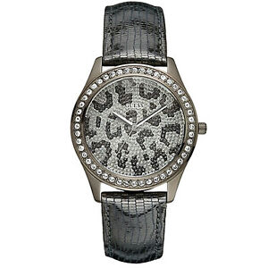【送料無料】腕時計　ボックスオン authentic guess women leopard watch w10239l1 u85109l2 with guess box