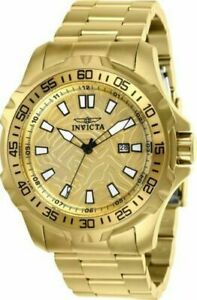 【送料無料】腕時計　メンズプロダイバークォーツステンレススチール25786 invicta mens pro diver quartz 100m goldplated stainless steel watch