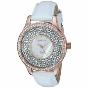 【送料無料】腕時計　エンジェルレザーウォッチinvicta angel 24588 leather watch