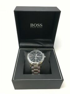【送料無料】腕時計　ヒューゴボスメンズパイロットステンレスクォーツミネラルクリスタルウォッチhugo boss mens pilot edition stainless quartz mineral crystal watch 1513327｜hokushin