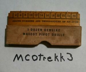 【送料無料】腕時計　マスコットピボットドリルビットビンテージメーカーツールmascot pivot drills bits vintage old watchmaker watch tools