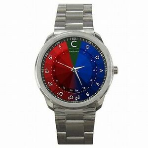 【送料無料】腕時計　カラフルスケールステンレススチールサークルcircle of fifths musician music colorful scale stainless steel watch