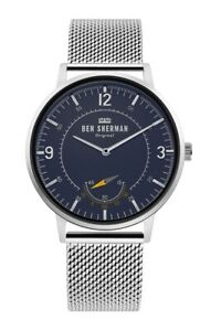 【送料無料】腕時計　ベンシャーマンヘリテージメンズウォッチアナログステンレススチールシルバーben sherman portobello heritage herrenuhr wb034usm analog edelstahl silber