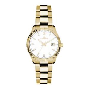 【送料無料】腕時計　ドナゴールドサブメートルorologio donna lorenz 030016aa bracciale acciaio gold dorato bianco sub 50mt