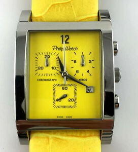 【送料無料】腕時計　オロロジィリップグラフィカルウォッチorologio philip watch yeros crono cronografo quarzo 3at decimo secondo suisse ma