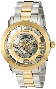 【送料無料】腕時計　メンズビンテージアナログトーンウォッチinvicta mens vintage analog display automatic self wind two tone watch 22583