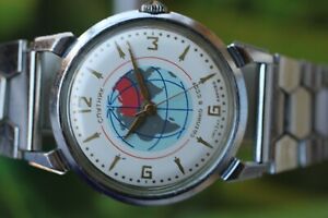 【送料無料】腕時計　ビンテージメンズロシアvintage mens russian poljot sputnik kirowskie watch 17 jewels