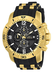 【送料無料】腕時計　メンズプロダイバーゴールドトーンステンレススチールウォッチinvicta 24965 mens pro diver quartz goldtone and stainless steel watch