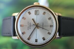 【送料無料】腕時計　ビンテージメンズロシアウォッチvintage mens russian goldplated mechauto poljot watch 23 jewels with date