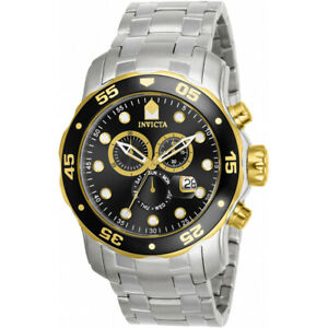 【送料無料】腕時計　プロダイバーステンレススチールクロノグラフウォッチinvicta pro diver 80039 stainless steel chronograph watch