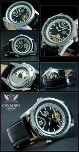 【送料無料】腕時計 パワーリザーブステンレススチールウォッチluxus taifune automatik herren uhr cavadinimit gang reserve  edelstahl
