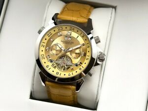 【送料無料】腕時計　プラチナウイスキーウォッチcalvaneo 1583 phnomenale astonia platin whiskey platinierte automatikuhr