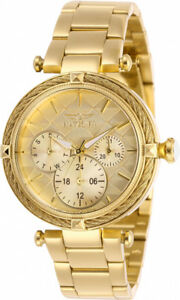 【送料無料】腕時計 ボルトクォーツクロノゴールドトーンステンレススチールウォッチinvicta womens bolt quartz chrono 100m gold tone stainless steel watch 28957