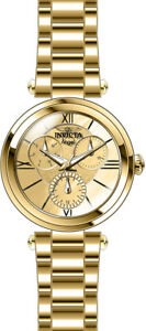 【送料無料】腕時計 エンジェルクォーツクロノゴールドトーンステンレススチールウォッチinvicta womens angel quartz chrono 100m gold tone stainless steel watch 28926