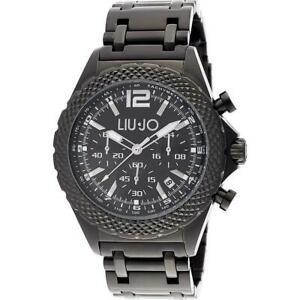 【送料無料】腕時計　リュジョダービーネログラフィカルorologio liujo uomo tlj835 derby crono acciaio nero originale cronografo｜hokushin