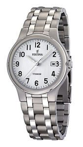 【送料無料】腕時計 チタンチタンfestina f164601 herren uhr titan titanium  mit datums anzeige neu