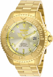 【送料無料】腕時計 メンズプロダイバーゴールドトーンステンレススチールウォッチinvicta mens pro diver automatic 200m gold tone stainless steel watch 28950