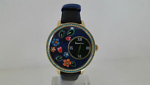【送料無料】腕時計 ソロテンポウォッチorologio braccialini fiori flower solo tempo pelle nero watch brd603sr1nn