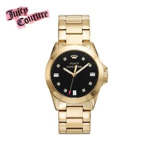 【送料無料】腕時計 ジューシークチュールステウォッチクリスタルステンレススチールゴールドjuicy couture stella watch womens crystal authentic stainless steel gold nib