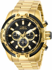 【送料無料】腕時計 メンズスピードウェイクォーツクロノゴールドトーンステンレススチールウォッチ28658 invicta mens speedway quartz chrono 100m gold tone stainless steel watch