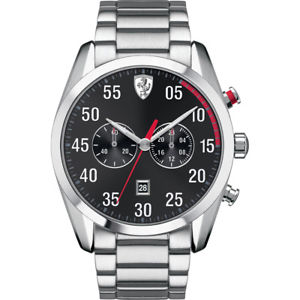 【送料無料】腕時計　スクーデリアフェラーリメンズアナログクォーツシルバーウォッチ***reduced** scuderia ferrari mens 0830176 analog display quartz silver watch