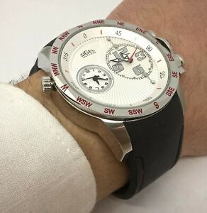 【貨物輸送無料】ウオッチ デュアルタイムウォッチorologio uomo,dual time, water resistant, sigel watch