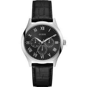 【送料無料】腕時計　ワトソンペレネロorologio guess watson w1130g1 watch pelle nera uomo multifunzione 40 mm nero