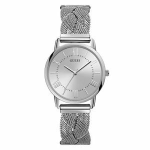 【貨物輸送無料】ウオッチ メッシュguess w1143l1 womens maiden braided mesh wristwatch