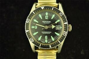 【貨物輸送無料】ウオッチ ビンテージメンズスイスカレンダーウオッチメーカーvintage mens swiss heritage calender wristwatch ebauche eb 8810