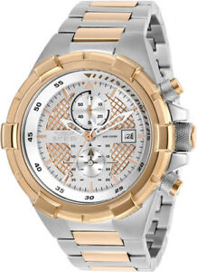 【送料無料】腕時計　メンズクォーツクロノメートルトーンステンレススチールinvicta mens aviator quartz chrono 100m two tone stainless steel watch 28118