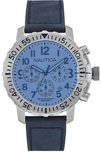 【送料無料】腕時計　orologio uomo nautica,cronografo,acciaio satinato,professional diver chrono