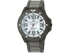 【送料無料】腕時計　メンズスポーツウォッチブレスレットアクセサリqamp;q q276j414y mens dress sport watch bracelet water resistant accessory