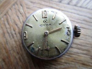 【送料無料】腕時計　ビンテージレディースパーツvintage ladies cyma manual movement cal r 424 for parts｜hokushin