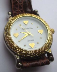 【送料無料】腕時計　レトロアールデコブレスレットmontre couleur or bijou rtro dco grav coeur quartz bracelet cuir * 1812