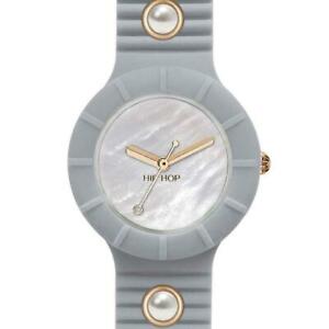 【貨物輸送無料】ウオッチ ドナヒップホップシリコンパールorologio donna hip hop pearls hwu0491 small 32粍 silicone grigio ros perle レディース腕時計-腕時計