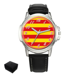【送料無料】腕時計　フラグメンズcatalonia flag gents mens wrist watch gift engraving