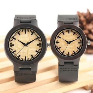 【送料無料】腕時計　クオーツnatural wooden watches genuine leather matching wood watch quartz wristwatch