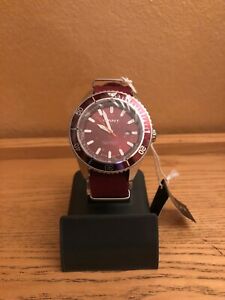 【送料無料】腕時計　ダワナカデータボルドーorologio da polso uomo gant w70635 cinturino in tela nato data bordeaux usato