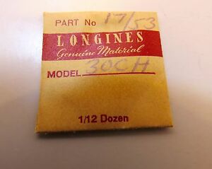 【送料無料】腕時計　クロノグラフパーツlongines ch 30 chronograph part 1753 nos genuine longines part